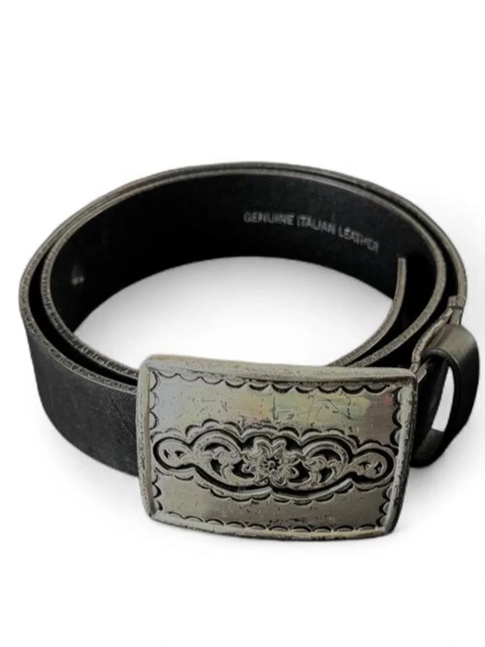 Silpada Black western Genuine leather belt
